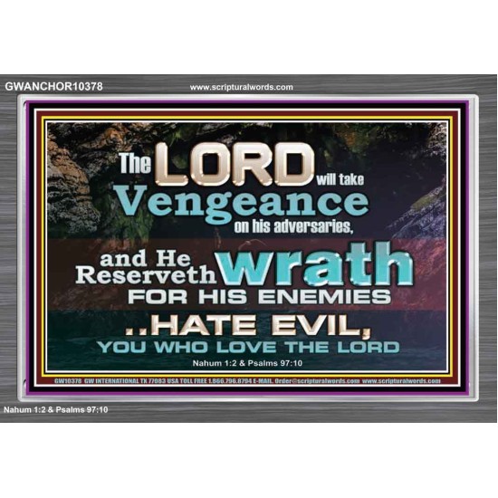 HATE EVIL YOU WHO LOVE THE LORD  Children Room Wall Acrylic Frame  GWANCHOR10378  