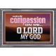 HAVE COMPASSION ON ME O LORD MY GOD  Ultimate Inspirational Wall Art Acrylic Frame  GWANCHOR10389  