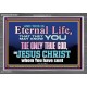 CHRIST JESUS THE ONLY WAY TO ETERNAL LIFE  Sanctuary Wall Acrylic Frame  GWANCHOR10397  