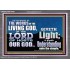 THE WORDS OF LIVING GOD GIVETH LIGHT  Unique Power Bible Acrylic Frame  GWANCHOR10409  "33X25"