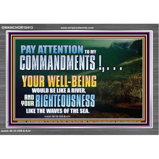 LET YOUR RIGHTEOUSNESS BE LIKE THE WAVES OF THE SEA  Church Acrylic Frame  GWANCHOR10413  