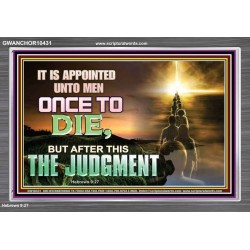 AFTER DEATH IS JUDGEMENT  Bible Verses Art Prints  GWANCHOR10431  "33X25"