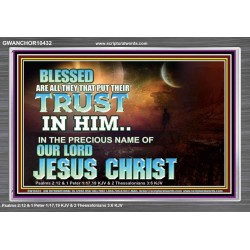 THE PRECIOUS NAME OF OUR LORD JESUS CHRIST  Bible Verse Art Prints  GWANCHOR10432  "33X25"