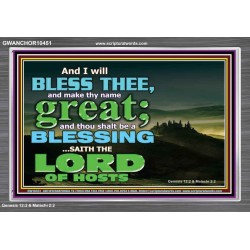 THOU SHALL BE A BLESSINGS  Acrylic Frame Scripture   GWANCHOR10451  "33X25"