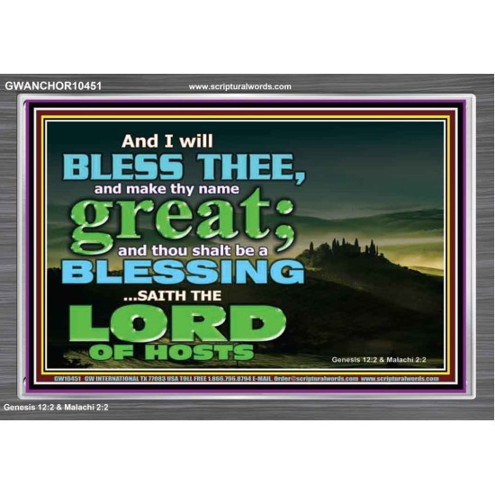 THOU SHALL BE A BLESSINGS  Acrylic Frame Scripture   GWANCHOR10451  