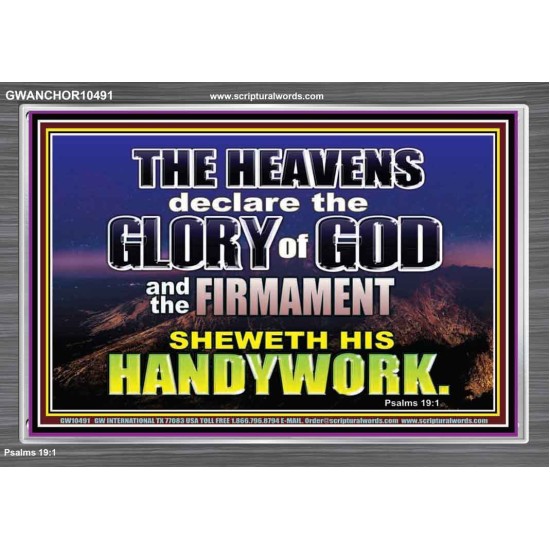 THE HEAVENS DECLARE THE GLORY OF THE LORD  Christian Wall Art Wall Art  GWANCHOR10491  