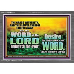 THE WORD OF THE LORD ENDURETH FOR EVER  Christian Wall Décor Acrylic Frame  GWANCHOR10493  "33X25"