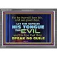 KEEP YOUR TONGUES FROM ALL EVIL  Bible Scriptures on Love Acrylic Frame  GWANCHOR10497  