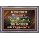 CROWN OF GLORY THAT FADETH NOT BE SOBER BE VIGILANT  Contemporary Christian Paintings Acrylic Frame  GWANCHOR10501  