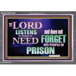 THE LORD NEVER FORGET HIS CHILDREN  Christian Artwork Acrylic Frame  GWANCHOR10507  "33X25"