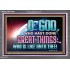 O GOD WHO HAS DONE GREAT THINGS  Scripture Art Acrylic Frame  GWANCHOR10508  "33X25"