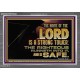 THE NAME OF THE LORD IS A STRONG TOWER  Contemporary Christian Wall Art  GWANCHOR10542  