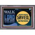 WALK IN THE NAME OF THE LORD JEHOVAH  Christian Art Acrylic Frame  GWANCHOR10545  "33X25"