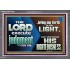 BRING ME FORTH TO THE LIGHT O LORD JEHOVAH  Scripture Art Prints Acrylic Frame  GWANCHOR10563  "33X25"