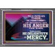 THE LORD DELIGHTETH IN MERCY  Contemporary Christian Wall Art Acrylic Frame  GWANCHOR10564  