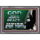 GOD SHALL GIVE YOU AN ANSWER OF PEACE  Christian Art Acrylic Frame  GWANCHOR10569  