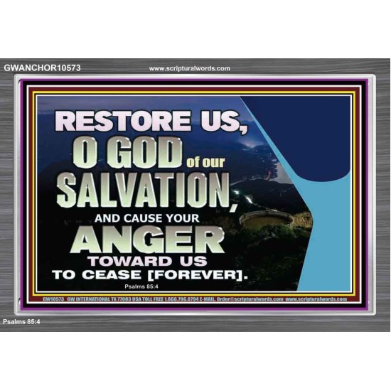 GOD OF OUR SALVATION  Scripture Wall Art  GWANCHOR10573  