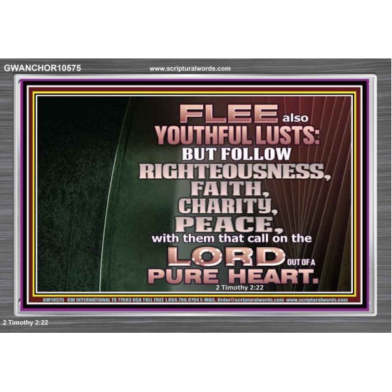 FOLLOW RIGHTEOUSNESS  Scriptural Wall Art  GWANCHOR10575  