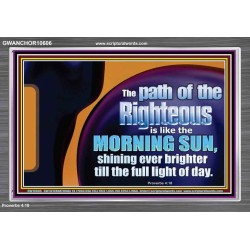 THE PATH OF THE RIGHTEOUS IS LIKE THE MORNING SUN  Custom Biblical Paintings  GWANCHOR10606  "33X25"