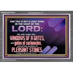 I WILL MAKE THY BORDERS OF PLEASANT STONES  Custom Modern Wall Art  GWANCHOR10612  "33X25"