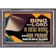 SING UNTO THE LORD A NEW SONG AND HIS PRAISE  Bible Verse for Home Acrylic Frame  GWANCHOR10623  