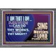 I AM THAT I AM GREAT AND MIGHTY GOD  Bible Verse for Home Acrylic Frame  GWANCHOR10625  