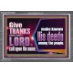 THROUGH THANKSGIVING MAKE KNOWN HIS DEEDS AMONG THE PEOPLE  Unique Power Bible Acrylic Frame  GWANCHOR10655  