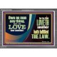 HE THAT LOVETH HATH FULFILLED THE LAW  Sanctuary Wall Acrylic Frame  GWANCHOR10688  