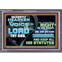 DILIGENTLY HEARKEN TO THE VOICE OF THE LORD THY GOD  Children Room  GWANCHOR10717  "33X25"