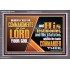 DILIGENTLY KEEP THE COMMANDMENTS OF THE LORD OUR GOD  Ultimate Inspirational Wall Art Acrylic Frame  GWANCHOR10719  "33X25"