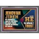 JEHOVAH JIREH OUR GOODNESS FORTRESS HIGH TOWER DELIVERER AND SHIELD  Scriptural Acrylic Frame Signs  GWANCHOR10747  