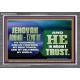 JEHOVAI ADONAI - TZVA'OT OUR GOODNESS FORTRESS HIGH TOWER DELIVERER AND SHIELD  Christian Quote Acrylic Frame  GWANCHOR10754  