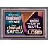 WHOSO HEARKENETH UNTO THE LORD SHALL DWELL SAFELY  Christian Artwork  GWANCHOR10767  "33X25"