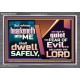 WHOSO HEARKENETH UNTO THE LORD SHALL DWELL SAFELY  Christian Artwork  GWANCHOR10767  
