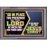 GO IN PEACE THE PRESENCE OF THE LORD BE WITH YOU ON YOUR WAY  Scripture Art Prints Acrylic Frame  GWANCHOR10769  "33X25"