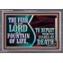 THE FEAR OF THE LORD IS A FOUNTAIN OF LIFE TO DEPART FROM THE SNARES OF DEATH  Scriptural Portrait Acrylic Frame  GWANCHOR10770  "33X25"