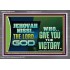 JEHOVAHNISSI THE LORD GOD WHO GIVE YOU THE VICTORY  Bible Verses Wall Art  GWANCHOR10774  "33X25"