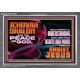 JEHOVAH SHALOM THE PEACE OF GOD KEEP YOUR HEARTS AND MINDS  Bible Verse Wall Art Acrylic Frame  GWANCHOR10782  