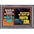 WHATSOEVER IS NOT OF FAITH IS SIN  Contemporary Christian Paintings Acrylic Frame  GWANCHOR10793  "33X25"