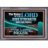 THE VOICE OF THE LORD GIVE STRENGTH UNTO HIS PEOPLE  Contemporary Christian Wall Art Acrylic Frame  GWANCHOR10795  "33X25"