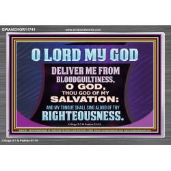 DELIVER ME FROM BLOODGUILTINESS  Religious Wall Art   GWANCHOR11741  "33X25"