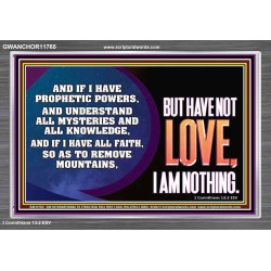 WITHOUT LOVE A VESSEL IS NOTHING  Righteous Living Christian Acrylic Frame  GWANCHOR11765  