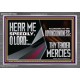 HEAR ME SPEEDILY O LORD ACCORDING TO THY LOVINGKINDNESS  Ultimate Inspirational Wall Art Acrylic Frame  GWANCHOR11922  