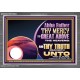 ABBA FATHER THY MERCY IS GREAT ABOVE THE HEAVENS  Contemporary Christian Paintings Acrylic Frame  GWANCHOR12084  