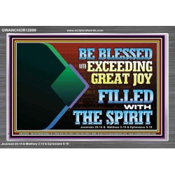 BE BLESSED WITH EXCEEDING GREAT JOY FILLED WITH THE SPIRIT  Scriptural Décor  GWANCHOR12099  