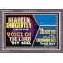 HEARKEN DILIGENTLY UNTO THE VOICE OF THE LORD THY GOD  Custom Wall Scriptural Art  GWANCHOR12126  "33X25"