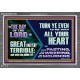 THE DAY OF THE LORD IS GREAT AND VERY TERRIBLE REPENT IMMEDIATELY  Custom Inspiration Scriptural Art Acrylic Frame  GWANCHOR12145  