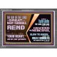 REND YOUR HEART AND NOT YOUR GARMENTS AND TURN BACK TO THE LORD  Custom Inspiration Scriptural Art Acrylic Frame  GWANCHOR12146  