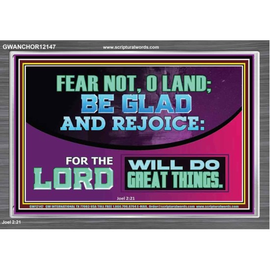 THE LORD WILL DO GREAT THINGS  Custom Inspiration Bible Verse Acrylic Frame  GWANCHOR12147  