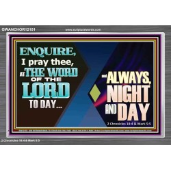 THE WORD OF THE LORD TO DAY  New Wall Décor  GWANCHOR12151  "33X25"